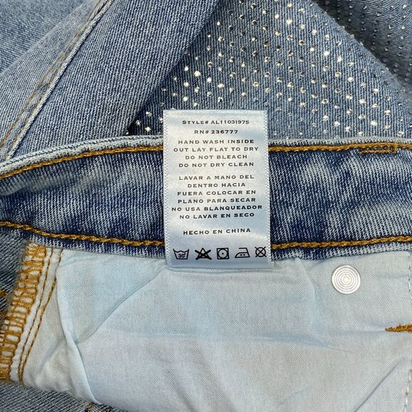 Austin Landing Jewel High Rise Wide Leg Light Wash Denim Jeans Vintage Style NEW - Picture 12 of 12